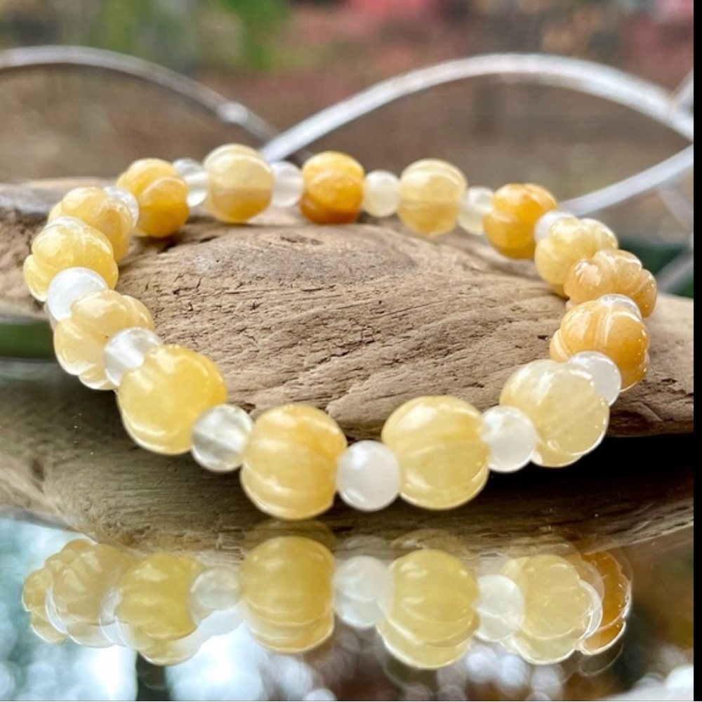 20.91g Certified Grade A Golden Silk Jade Bracelet